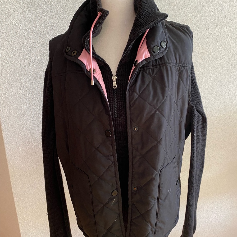 Casual 2 piece sweater and reversible vest